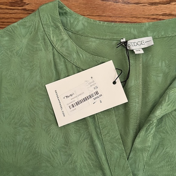 NWT S'EDGE Amara Dress in Seaweed - Picture 4 of 5